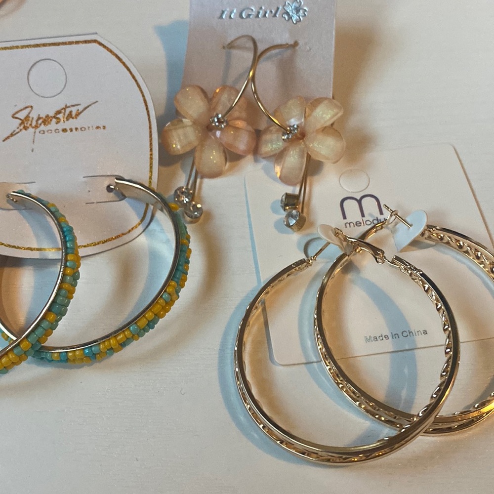 ✨NEW ✨ Hoop earring bundle